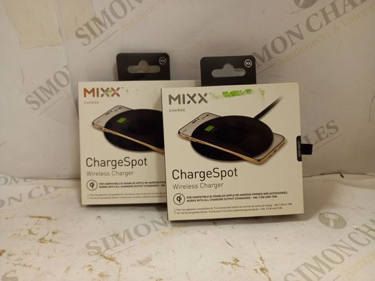 LOT OF 2 MIXX CHARGESPOT WIRELESS CHARGER