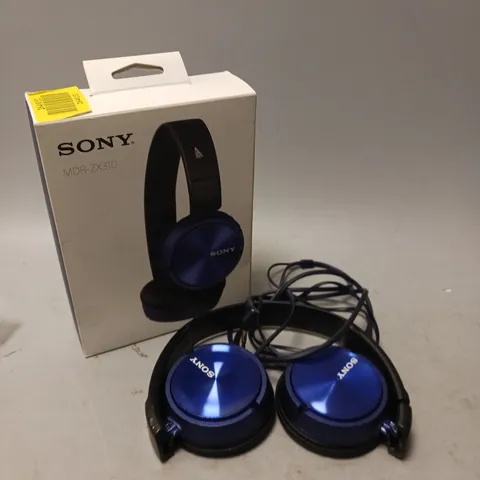 SONY STEREO WIRED HEADPHONES MDR-ZX310 BLUE