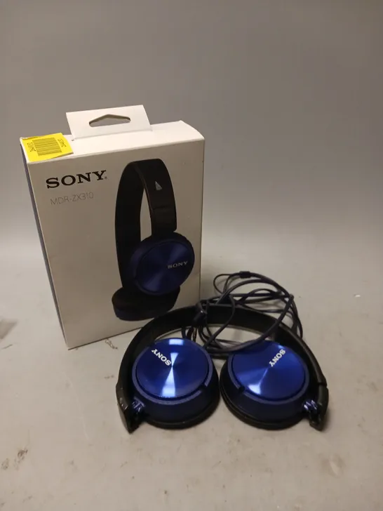 SONY STEREO WIRED HEADPHONES MDR-ZX310 BLUE