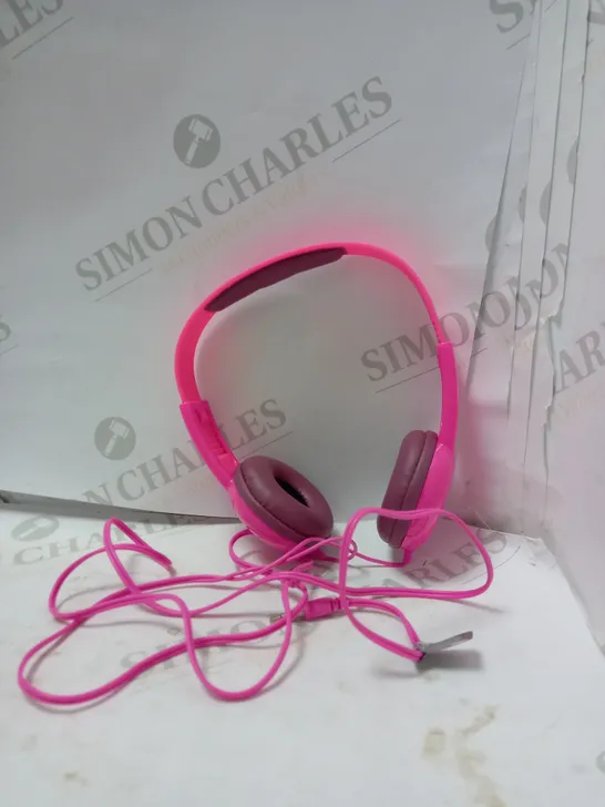 ASDA TECH KIDS HEADPHONES PINK