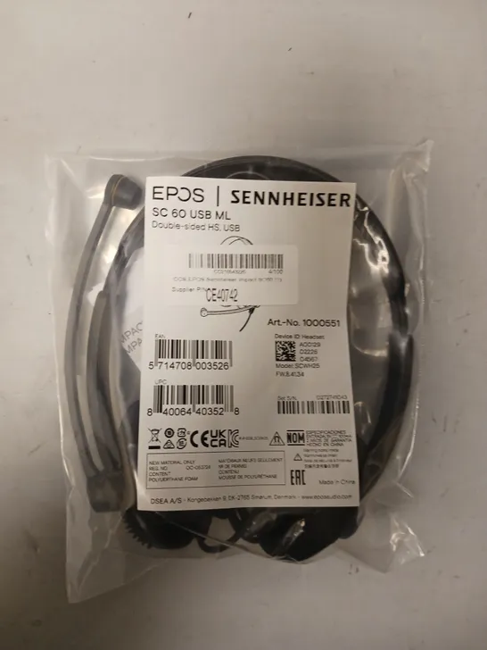 SENNHEISER SC 60 USB WIRED HEADSET 