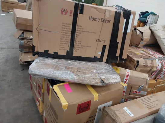 PALLET OF ASSORTED GARDEN FURNITURE PARTS 