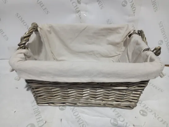 DESIGNER WICKER STORAGE BASKET