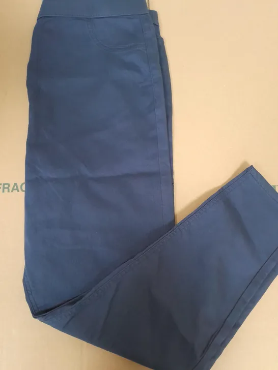 M&S BLUE JEGGINGS HIGH RISE PANTS - SIZE 18