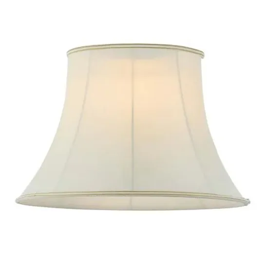 BOXED SILK EMPIRE LAMP SHADE COLOUR: IVORY