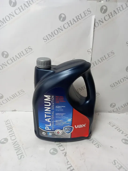 VAX PLATINUM ANTI BAC 4L SOLUTION  RRP £44