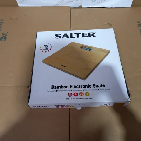 SALTER BAMBOO ELECTRONIC SCALE 