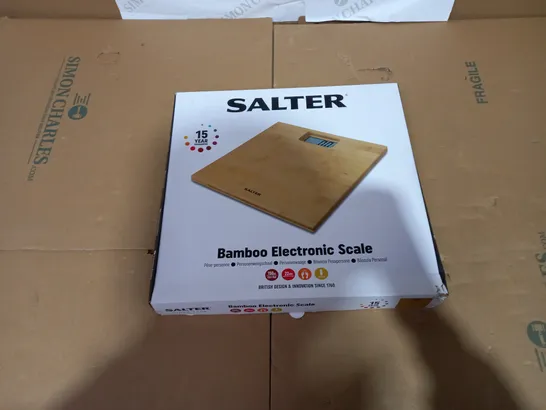 SALTER BAMBOO ELECTRONIC SCALE 