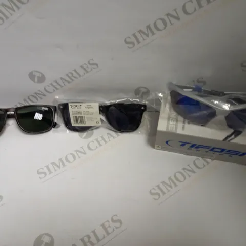 LOT OF 14 PAIRS OF GLASSES AND SUNGLASSES TO INCLUDE SUPERDRY, TIFOSI OPTICS, WS UK, ETC