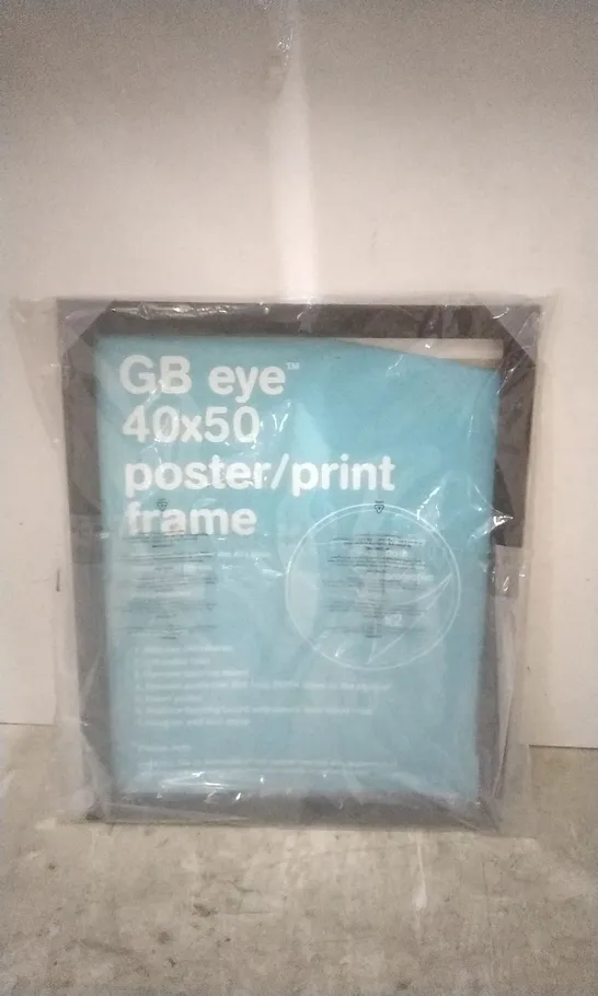 PACKAGED GB EYE 40X50CM POSTER/PRINT FRAME - BLACK 