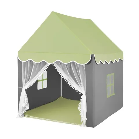 BOXED COSTWAY KIDS PLAYHOUSE TENT WITH STAR LIGHTS AND MAT