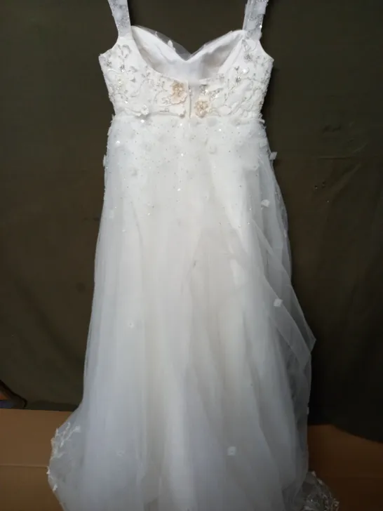 KEYSHIA EMBELLISHED NET WEDDING DRESS - SIZE UNSPECIFIED