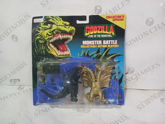 BLUEBIRD COLELCTOR'S SPECIAL GODZILLA MONSTER BATTLE COLLECTABLE ACTION PLAYSET