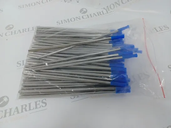 LOT OF METAL STRAWS WITH SILICONE CAPS