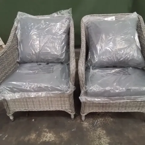 PAIR OF GOODHOME HAMILTON PATIO ARMCHAIRS