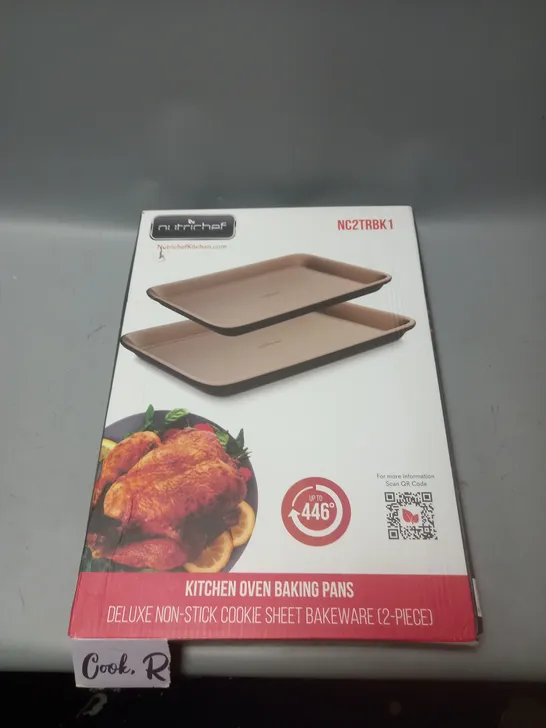 BOXED NUTRICHEF KITCHEN OVEN BAKING PANS NON-STICK 