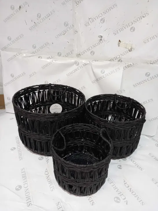 K BY KELLY HOPPEN SET OF BASKETS