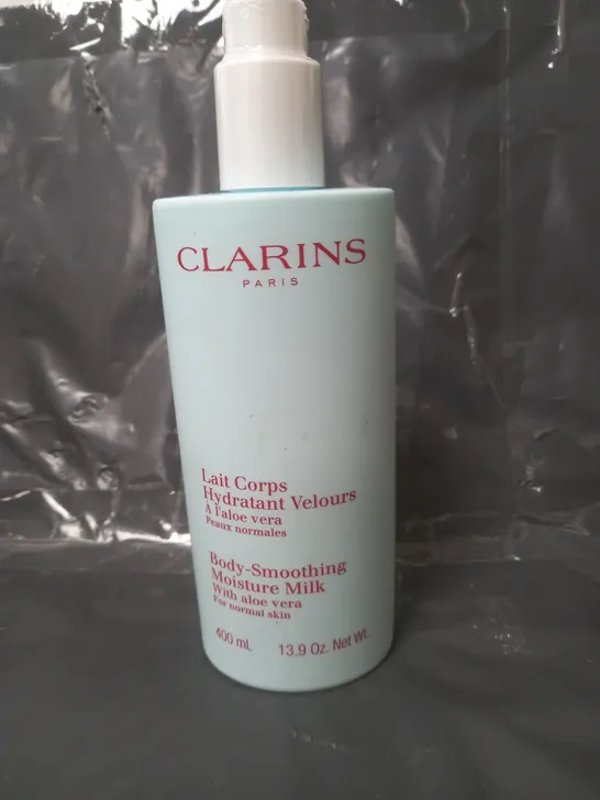 SEALED CLARINS PARIS BODY SMOOTHING MOISTURE MILK 400ML