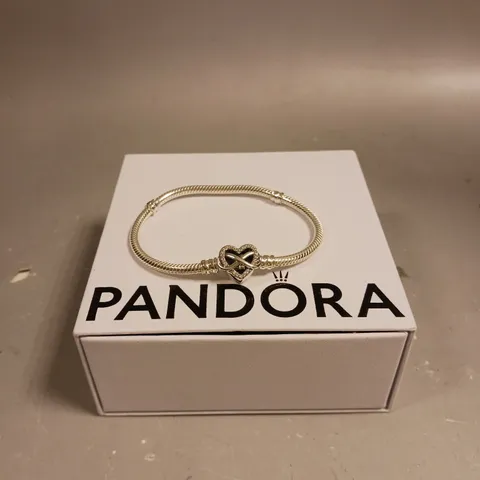 PANDORA HEART CLASP CHARM BRACELET 