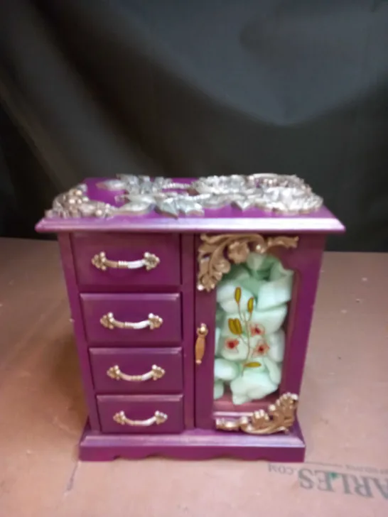 FLORAL PATTERN JEWELLERY BOX