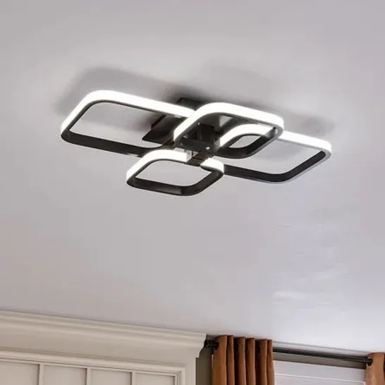 BOXED 4-LIGHT LED SEMI FLUSH MOUNT