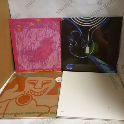 LOT OF APPROXIMATELY 13 VINYL RECORDS, TO INCLUDE STEREOLAB, THEON CROSS, THE 1975, ETC