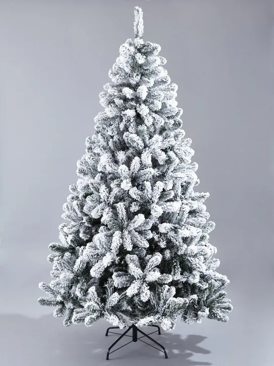 BOXED FLOCKED 6FT EMPEROR TREE - COLLECTION ONLY  RRP £109.99