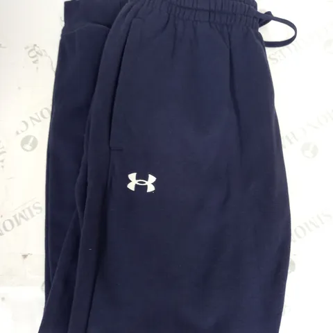 UNDER ARMOUR LOGO JOGGERS IN NAVY SIZE M