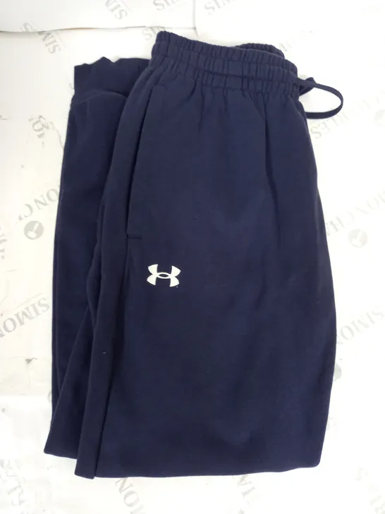 UNDER ARMOUR LOGO JOGGERS IN NAVY SIZE M