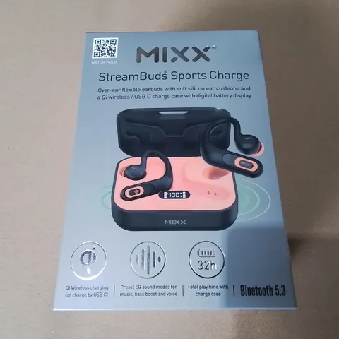 BOXED BRAND NEW MIXX STREAMBUDS SPORTS CHARGE EARBUDS