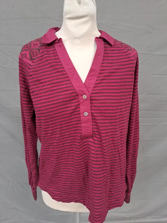 WHITE STUFF AGNES EMBER SHIRT IN PINK SIZE 10