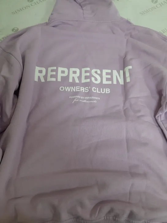 REPRESENT OWNERS CLUB LIGHT PINK HOODIE - XL