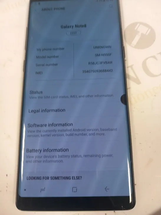 SAMSUNG GALAXY NOTE 8 MOBILE PHONE