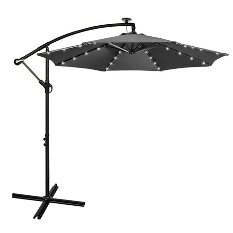 BOXED FALMOUTH 300cm LIGHTED CANTILEVER PARASOL (1 BOX)