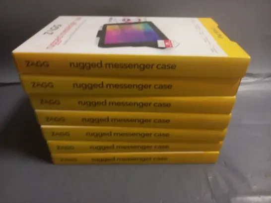 LOT OF 7 BRAND NEW ZAGGRUGGED MESSENGER CASES FOR IPAD MINI 5