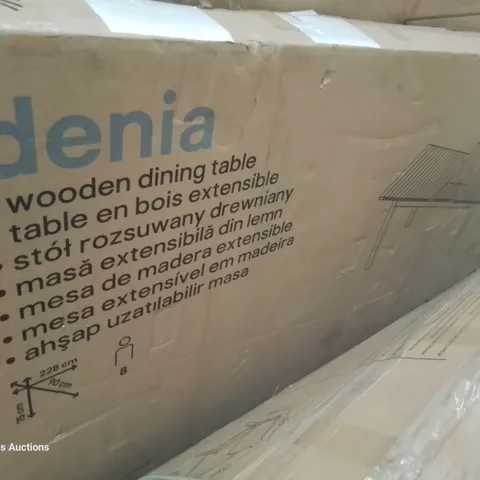 BOXED DENIA WOODEN EXTENDABLE DINING TABLE