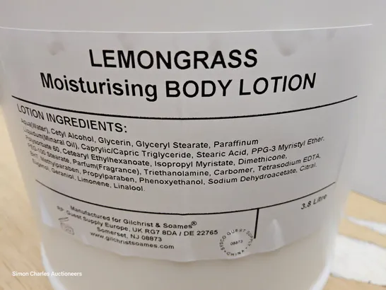 TWO CASES, EACH CONTAINING 4 × 3.8L LEMONGRASS MOISTURISING BODY LOTION