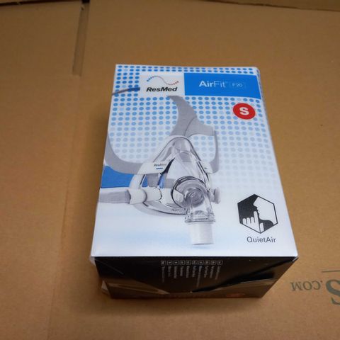 BOXED RESMED AIRFIT F20 FACE MASK - SMALL