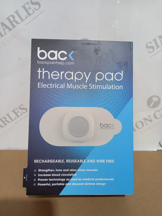 BOXED SEALED BACK THERAPY PAD ELECTRICAL MUSCLE SIMULATION