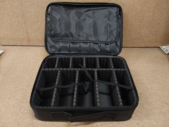 BRAND NEW BAGGED MAKEUP ORGANISER BAG - BLACK (1 ITEM)