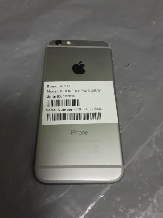 UNBOXED APPLE IPHONE 6 SPACE GREY - A1586