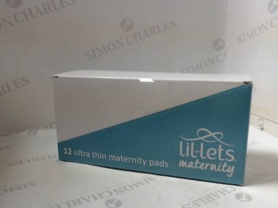 BOX OF 12 LIL-LETS MATERNITY ULTRA THIN PADS