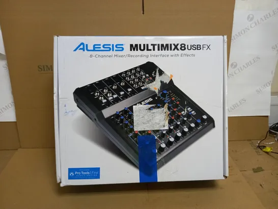 ALESIS MULTIMIX8 USBFX 8-CHANNEL MIXER