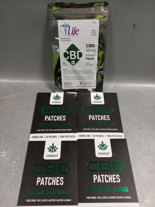 APPROXIMATELY 5 PACKS OF CBD INFUSED PATCHES IN 50MG & 70MG - COLLECTION ONLY 