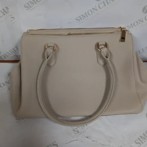 RUTH LANGSFOR CREAM LEATHER BAG