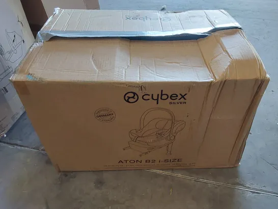 BOXED CYBEX SILVER ATON B2 I-SIZE CAR SEAT AND BASE 