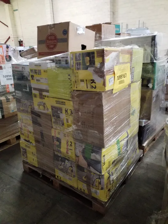 PALLET OF APPROXIMATELY 23 UNPROCESSED RAW RETURN HOUSEHOLD AND ELECTRICAL GOODS TO INCLUDE;