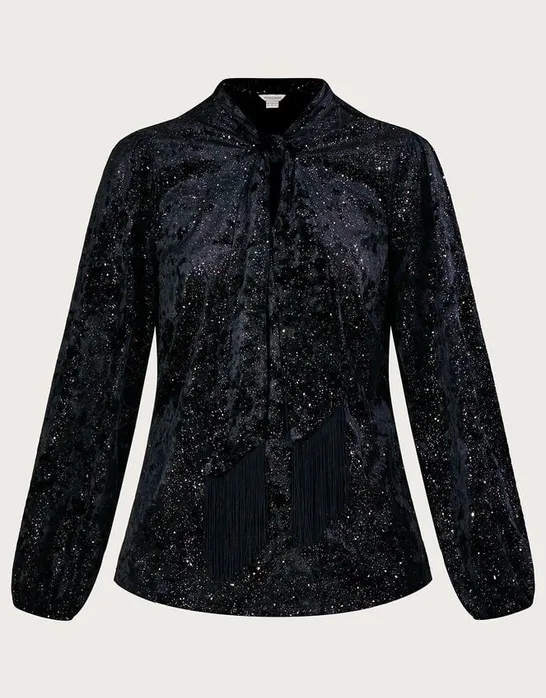 MONSOON TAMMY GLITTER SHIRT SIZE 14