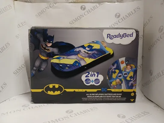 BOXED BATMAN JUNIOUR READY BED  RRP £34.99