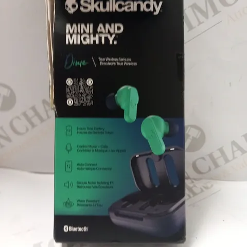 BOXED SKULLCANDY MINI AND MIGHTY DINGE TRUE WIRELESS EARBUDS